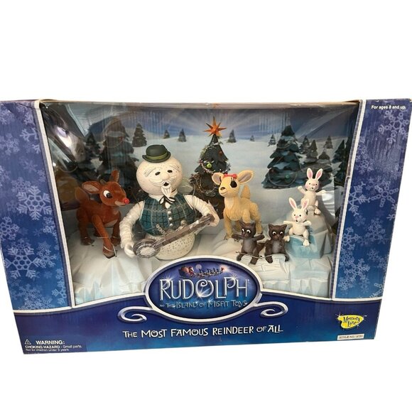 Rudolph And The Island Of MisfitToys Memory Lane Most Famous Reindeer Of All Box - Picture 1 of 5
